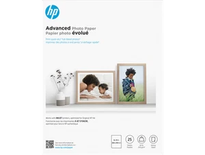 Papier photo HP Advanced brillant 65 lb 8 x 10 po (203 x 254 mm) 25 feuilles - Photo 1/6