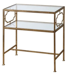 Genell - 25.75 inch Side Table - 23.88 inches wide by 14 inches deep Accent - Picture 1 of 7