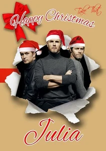 PERSONALISIERTE TAKE THAT WEIHNACHTSKARTE - Bild 1 von 3
