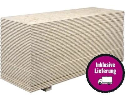 KRONOSPAN Palette OSB3 Verlegeplatte 2050 x 625 x 22 mm mit Nut und Feder E1 ungeschliffen