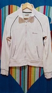 Felpa in pile da donna con zip champion colore rosa tinta unita taglia L - Foto 1 di 5