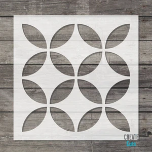 Monda tile STENCIL / Kitchen Bathroom Wall Floor Stencil / Interior Decor - Picture 1 of 2