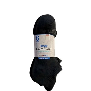 MEN'S 6-PACK COOL COMFORT 32° ANKLE RUNNING SOCKS M/8.5-11 - Picture 1 of 7