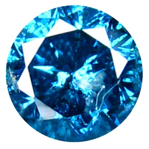 0.29 ct AAA Grade Five-star Round Cut (4 x 4 mm) Vivid Blue Diamond Gemstone - Picture 1 of 1