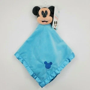 Disney Mickey Mouse Baby Lovey Security Blanket Plush 104232 Boy Blue B66 - Picture 1 of 8