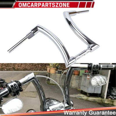 For Harley Touring Road King Street Electra Glide 16" Rise Ape Hanger Handlebars - Image 1 of 4