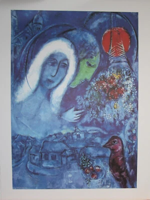 Marc Chagall, "Pariser Traum",  Lithografie, - Bild 1 von 3