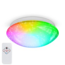 LED Deckenleuchte Sterne Ø25,5cm 10W 700lm RGBW warm Lampe Dimmbar Fernbedienung