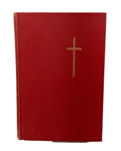 Lutherisches Gebetbuch roter Umschlag goldenes Kreuz ©1951 Präsentationsbuch religiös - Bild 1 von 12