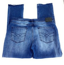 Seven7 Men's Slim Straight Stretch Distressed Denim Blue Jeans 40x32