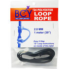 BCY 1201339 Black Braided Polyester Durable D-Loop Material