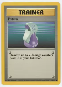 Poción 94/102 Casi Como Nuevo Casi Nuevo Conjunto Base Común Tarjeta Pokémon 1999 WOTC - Imagen 1 de 7