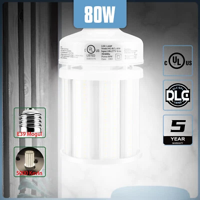80W LED Corn Light Bulb,5000K Daylight,E39 Mogul Base Warehouse Supermarket Lamp - Image 1 of 4