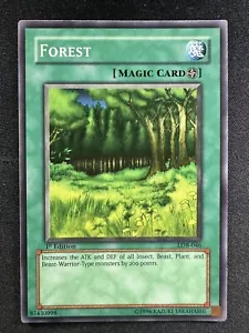 Yu-Gi-Oh! TCG LOB-046 Forest 1st Edition Common Magic NM - Picture 1 of 2