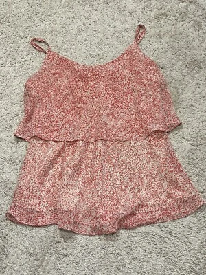 Camisa CAbi Mujer Talla Pequeña Multicolor Tirantes Volantes Ligera Fluida Foto 1 de 4