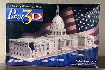 3D Puzzle Of U S Capitol 718 Pieces By Puzz3D From Milton Bradley Family Fun Foto 1 de 2