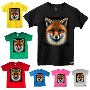EAKS® Kinder Mädchen T-Shirt Motiv: "Rotfuchs" Fuchs Füchse Kids Shirt Tiermotiv - Bild 1 von 13