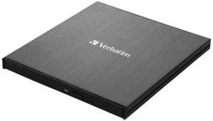 VERBATIM - Slimline 4K Ultra HD External Blu-ray Writer, Black - Picture 1 of 2