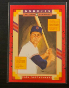 1990 Donruss Baseball CARL YASTRZEMSKI Puzzle Card #588 Red Sox