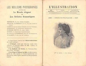 STAR Théâtre Comédie Francese Renee Del Mini Attrice Foto Benqué 1897 - Picture 1 of 2