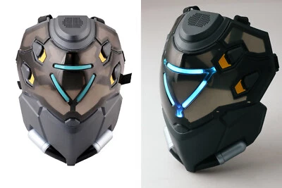Overwatch Anna Brau Mask Cosplay Costume Mask Halloween Roleplay Led ABS Mask - Image 1 of 4