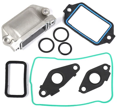 2001-2010 Duramax LB7 LLY LBZ LMM GM Engine Oil Cooler Elbow & Gasket Seal Kit - Image 1 of 4