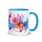 Gorgeous Holographic Flowers Mug-Floral Design with cool Holographic Effect-11oz