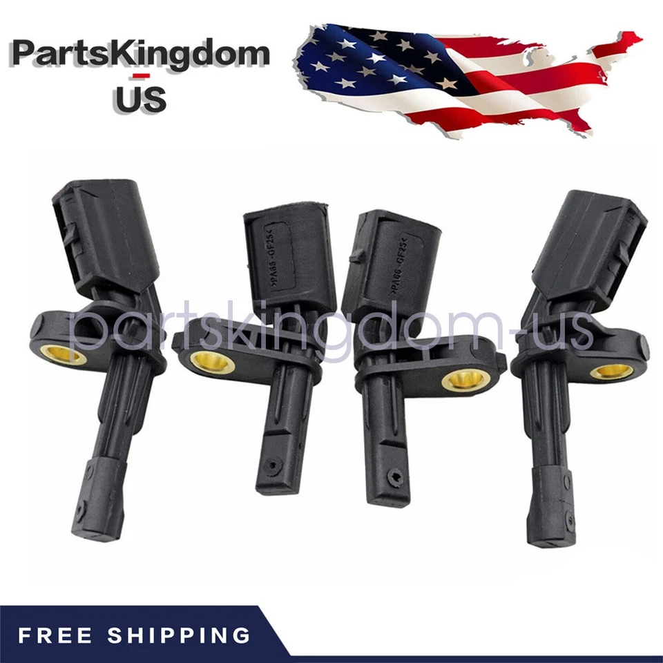 4 ABS Wheel Speed Sensor Front Rear Left Right for AUDI & VOLKSWAGEN Set 1 Kit