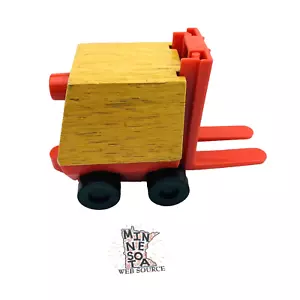 Carrello elevatore giocattolo legno Mattel 1972 vintage made in Korea bambini - funzionante - Foto 1 di 8