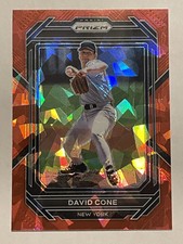 2023 Panini Prizm "RED Cracked Ice" David Cone #248