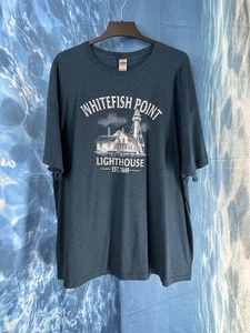 Whitefish Point Lighthouse Upper Peninsula Michigan Yooper UP 3XL T-Shirt XXXL - Picture 1 of 8