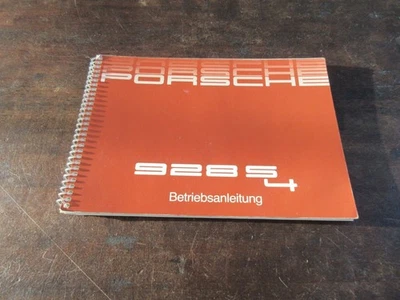 Porsche 928S4 928 S4 July 1986 Owners Manual Handbook - Image 1 of 4