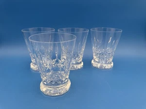 4 Waterford Crystal 4 3/8" LISMORE 9 oz Footed Tumblers - Faceted Foot - Picture 1 of 6