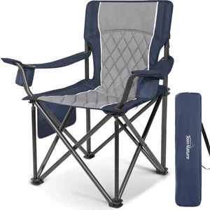 Folding Camping Chairs for Adults, Padded Folding Chairs for Outside Heavy Du... - Picture 1 of 7