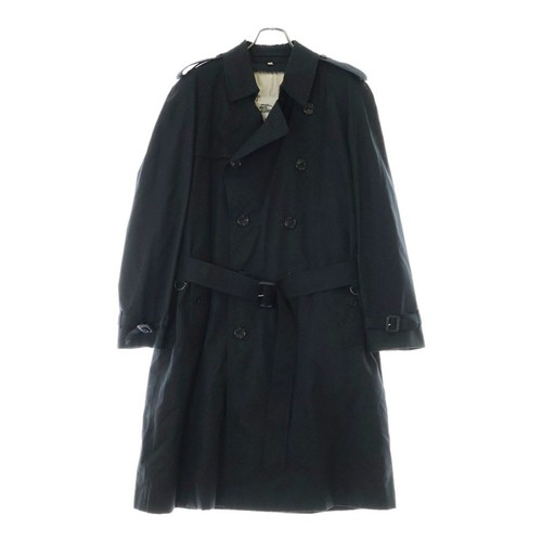 BURBERRY LONDON foderato Nova check liner trench coat blu navy GBBURLIMCAS usato36