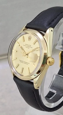 Rolex Oyster Perpetual Date 1550 14k Gold Capped SS MINT ORIG DIAL Watch 1972 - Image 1 of 4