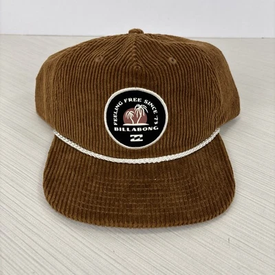 Billabong на дороге вельвет бейсболки кепка коричневый один размер новый с Ярлыками - Изображение 1 из 4