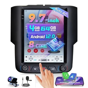 9.7" 8 Core WiFi Ram 1500 Radio for Dodge Ram 1500 2500 3500 2013-2018 Auto AC - Picture 1 of 17