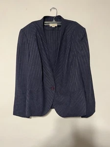 Gonna giacca tuta Amanda Smith donna 2 pezzi tessuto navy taglia 18W completamente foderata - Foto 1 di 9
