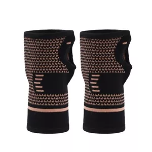 Coppers Wrist Compression Sleeves Wrist Brace Wrist Support Elastic Wrist Band - Picture 1 of 11