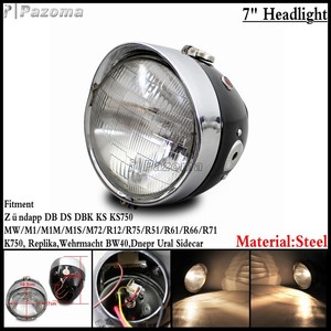 Motocycle Headlight Dnepr Ural Sidecar Headlamp For Zündapp DB DS Wehrmacht BW40