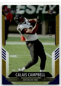 2021 Score #92 Calais Campbell Gold Zone NM - Picture 1 of 2