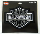 Harley Davidson Bar and Shield Black Grey White 5,1/2" x 4,1/2" Licencjonowana naszywka