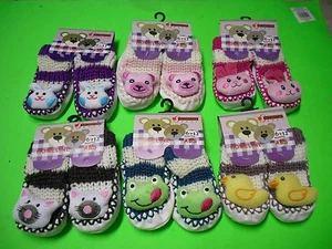 Cute Cartoon Unisex Baby's Anti-slip Toddler Socks Slipper Shoes Infant Booties - Picture 1 of 8