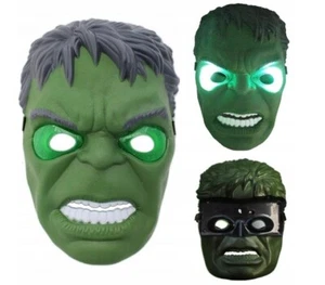 grun HULK Maske leuchten Hulk-Maske LED NEU OVP - Bild 1 von 2