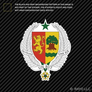Senegalese Coat of Arms Sticker Decal Self Adhesive Vinyl Senegal flag SEN SN - Bild 1 von 1