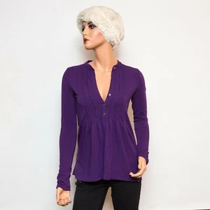 Theory Purple Long-Sleeve Blouse P/TP 80774561 - Picture 1 of 6