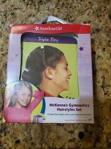  American Girl Doll McKenna's Gymnastics Hairstyle Set hair ties + 2 books - Picture 1 of 8