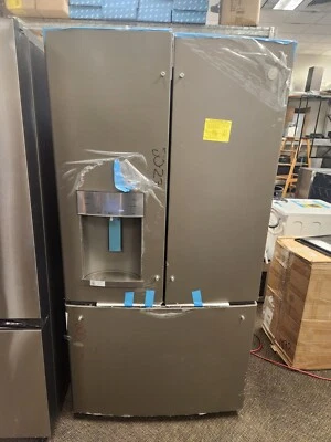 GE GFE28GMKES 36 Inch 27.8 Cu. Ft. French Door Refrigerator Matt Grey - Image 1 of 4