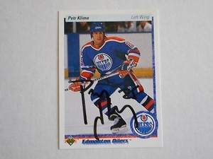 PETR KLIMA AUTOGRAPHED CARD W/COA